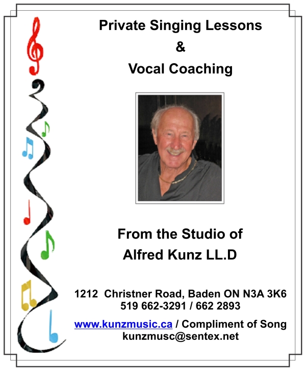 Alfred Kunz Compliment of Song